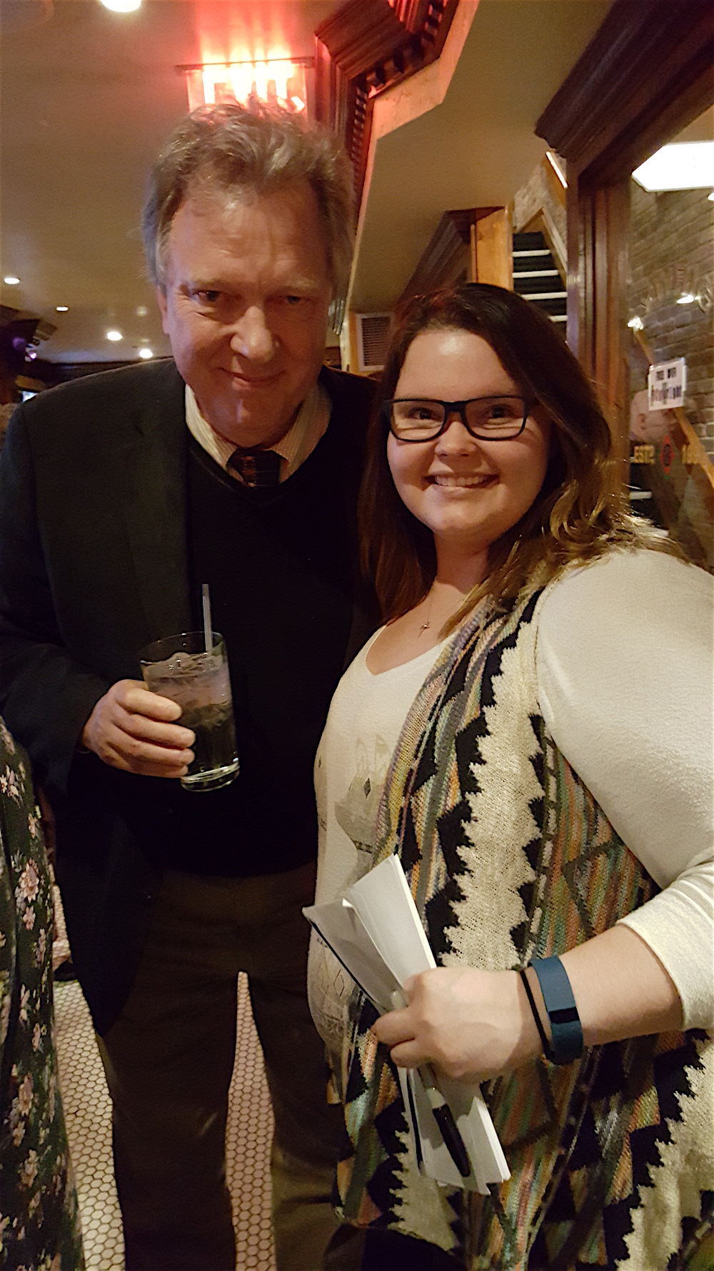 Cal with Amanda Middleton of his staff. She was the point person on trip details. A saint, I'm telling you. A saint.