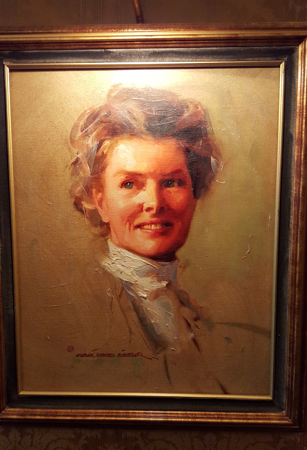 This is Kinstler's beautiful take on Katherine Hepburn.