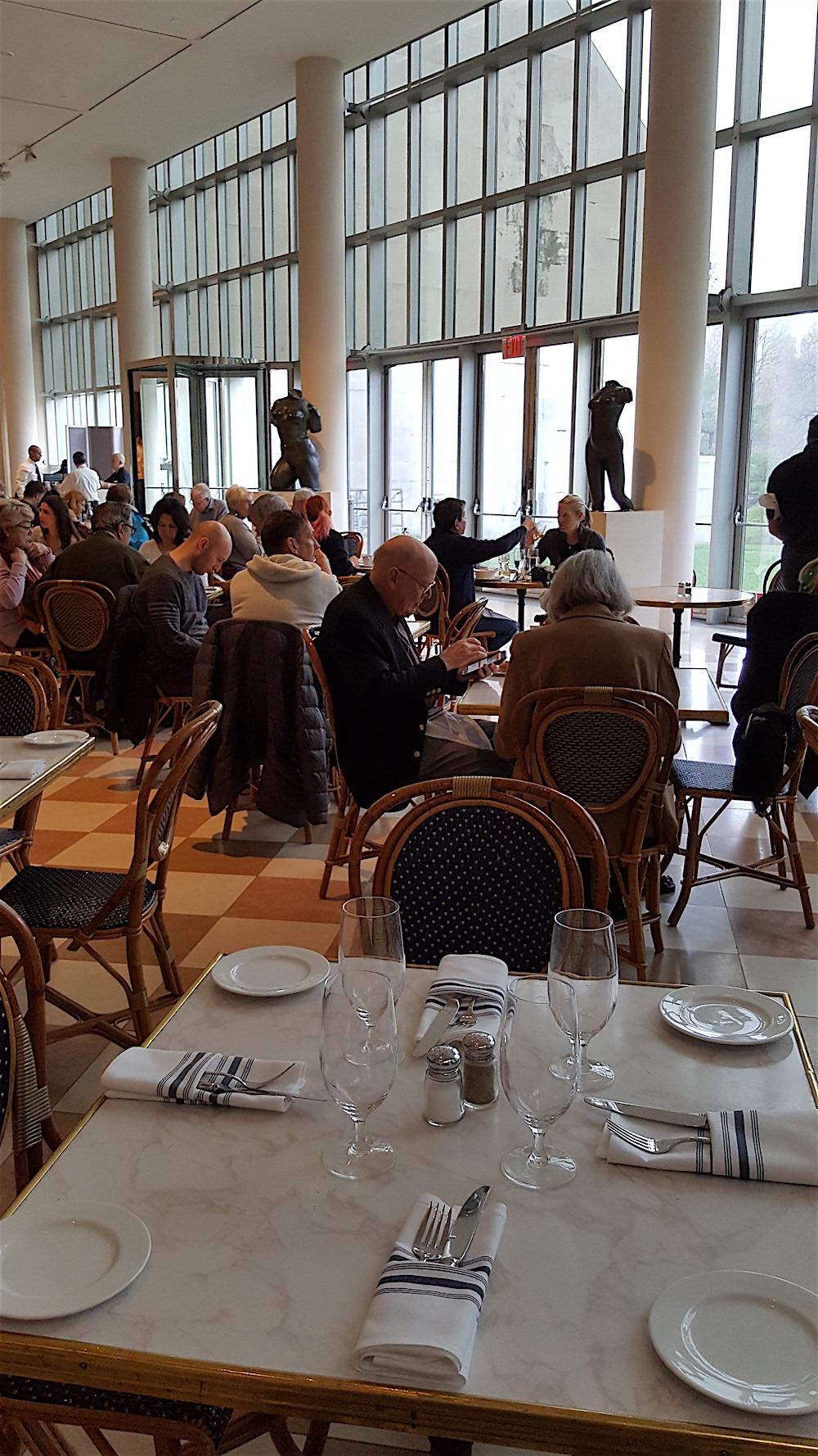 Interior view of the Petrie Court Cafe and Wine Bar.
