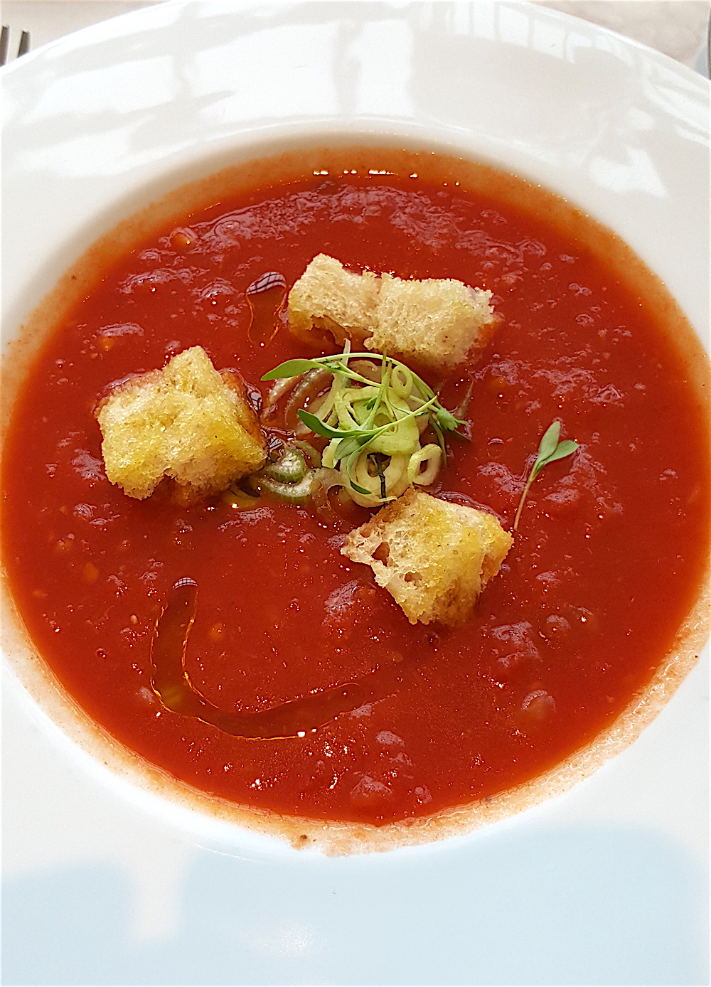 My tomato fennel soup was fantastic.