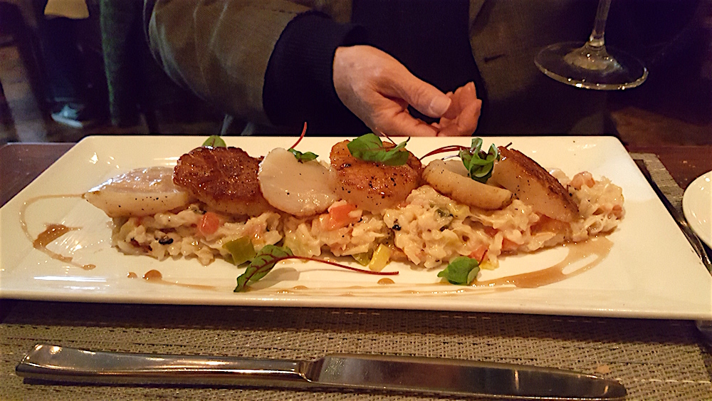 Alan is a scallop lover of the highest order. He declared these the second best scallops he's ever had. The first were in Montreal. (Click here for a story about those.)