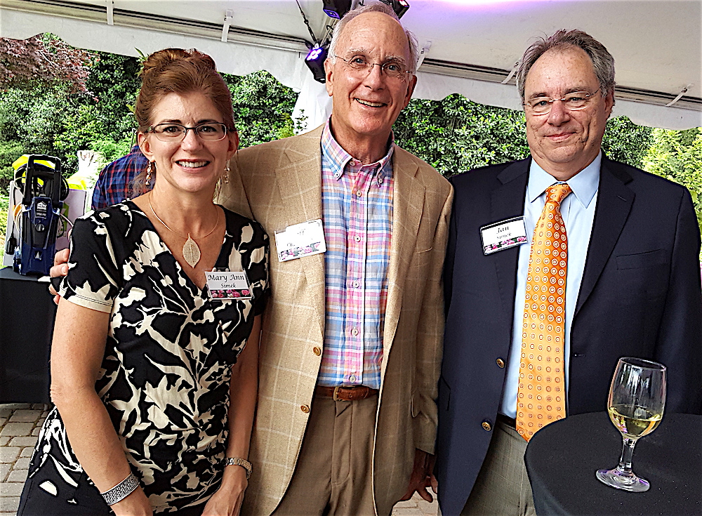 Jeff Chapman, center, with Mary Ann and Jan Simek.
