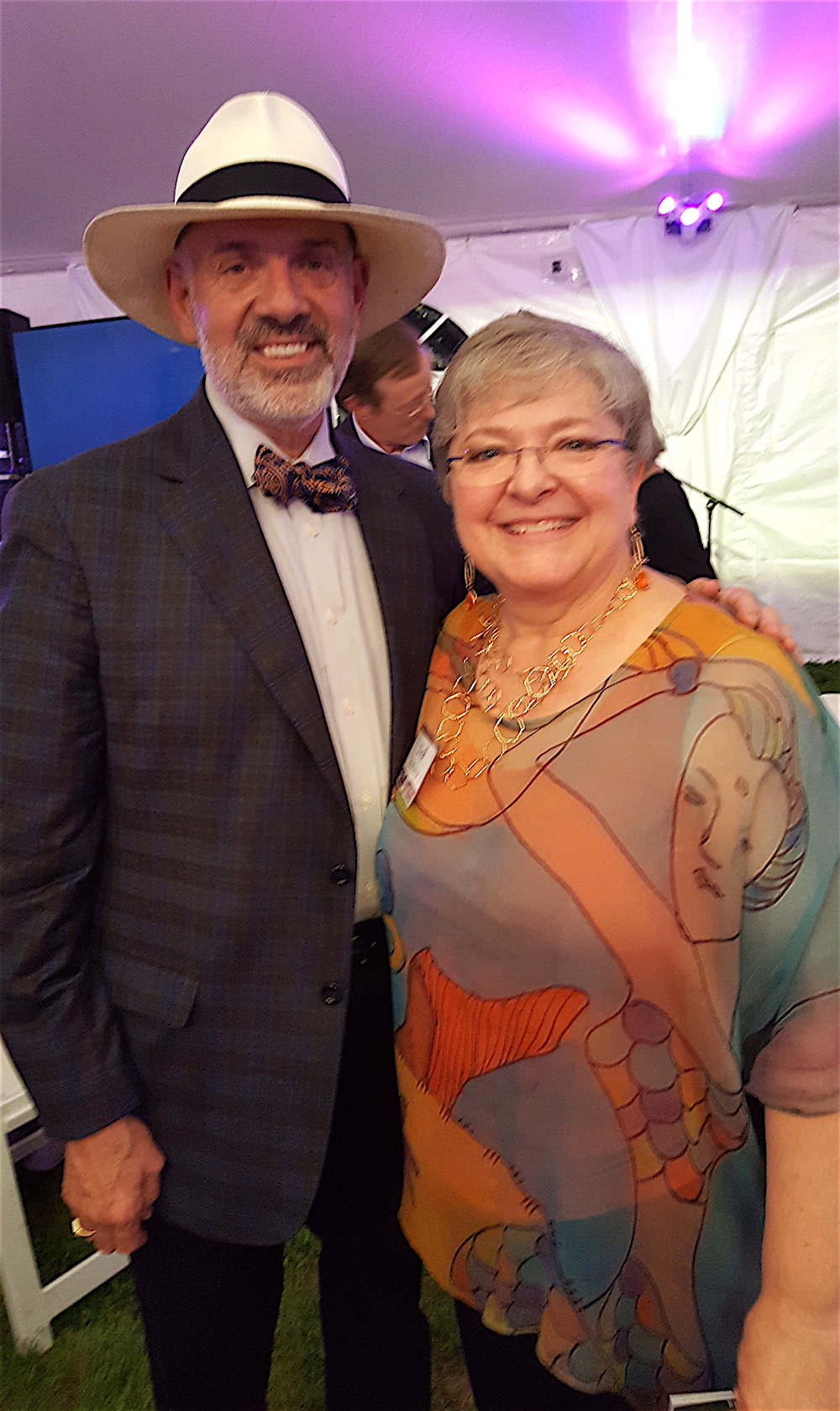 UT President Joe DiPietro and his wife, Deb. (I loved her top!)
