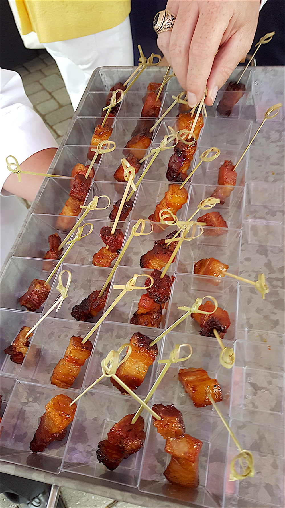 The fried pork belly with maple molasses glaze was a hit, as well.