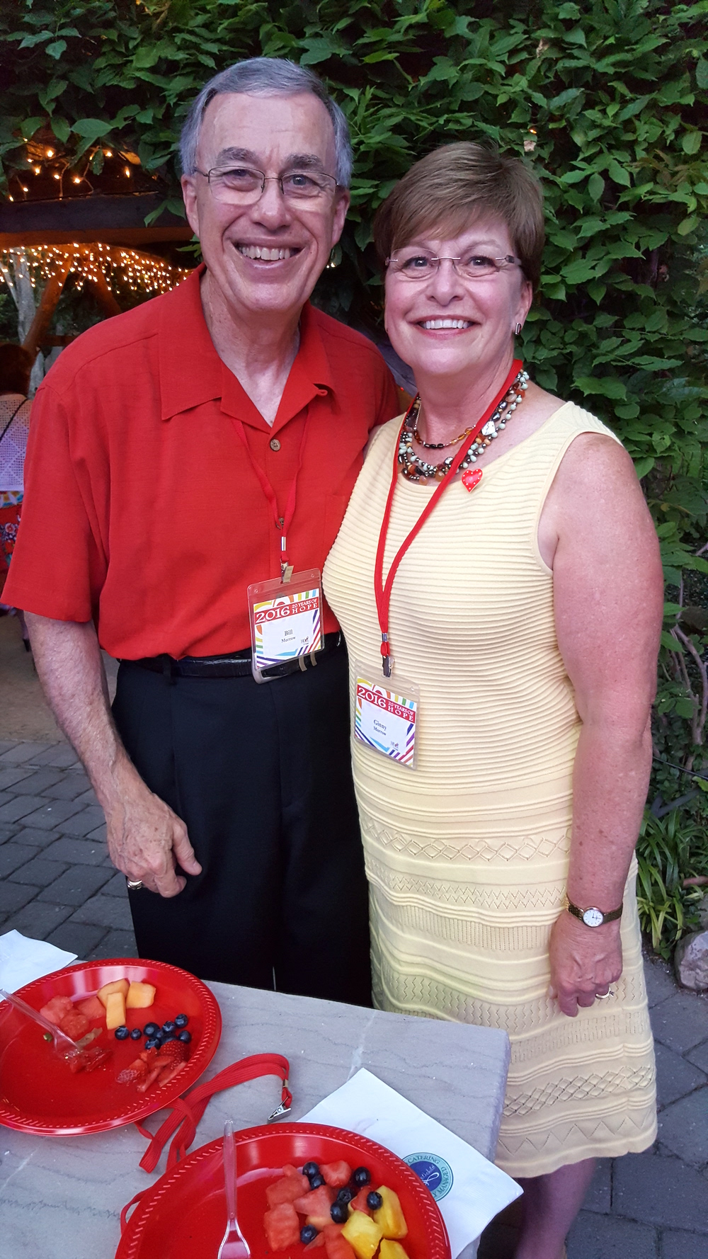 Bill and Ginny Morrow. She's with Covenant Health.