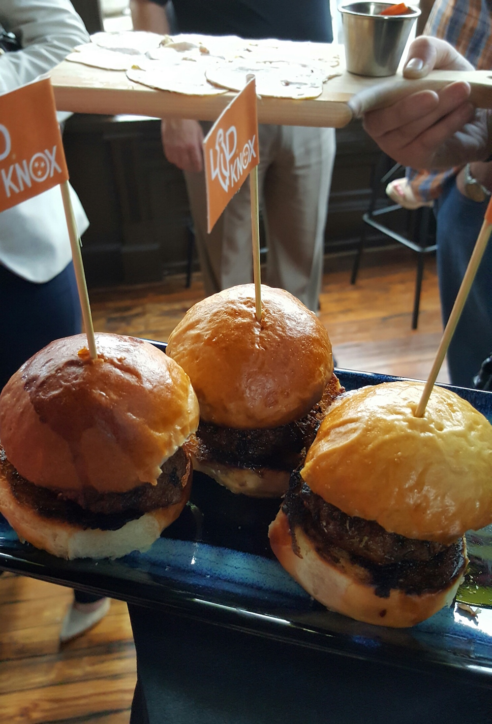Elk-foie gras sliders were a hit.