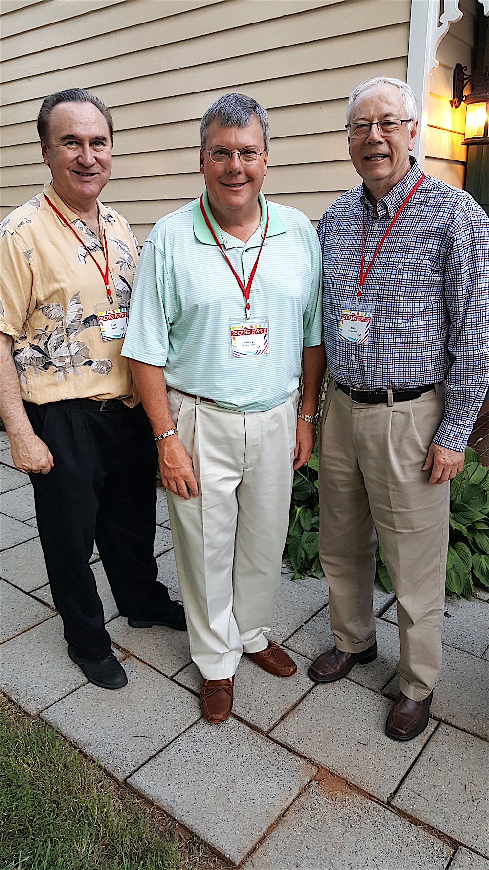 From left, Tony Spezia, CEO emeritus of Covenant Health; News Sentinel publisher Patrick Birmingham; and Alan Carmichael, president of Moxley Carmichael (and my husband).