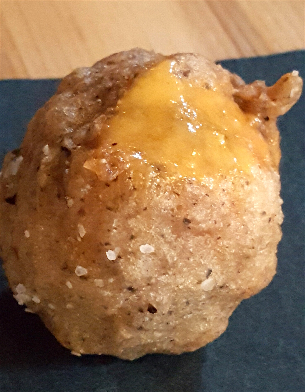 Lobster hush puppy, if you can believe!