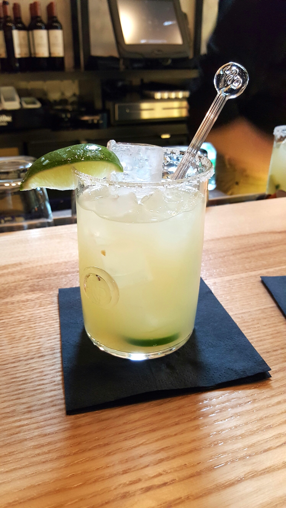 Here's a cucumber jalapeno margarita.