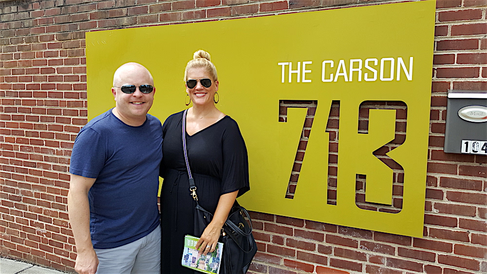 Next came The Carson, at 713 Central Avenue almost where Central enters into Neyland Drive. Matt and Jen Mowrer are fellow guests on the tour. They won their tickets from a Moxley Carmichael giveaway on Facebook. Loved meeting up with them!