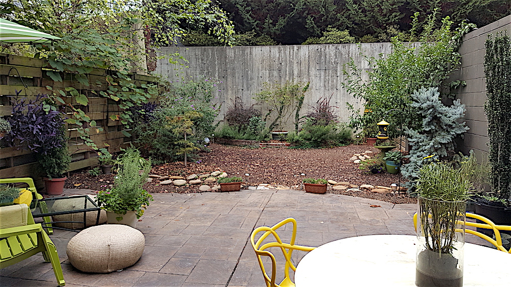 Here's their outdoor space.