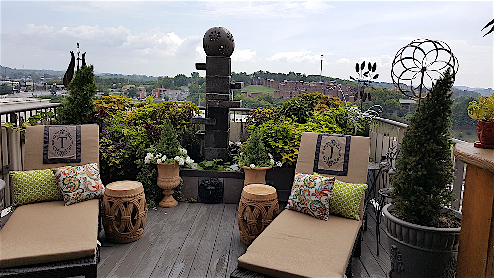 Tim Young and Jeff Cupp are constantly changing the furnishings and decor in the 3,200-square-foot 3-bedroom, 3-bath condo. To me, the rooftop is the showstopper!