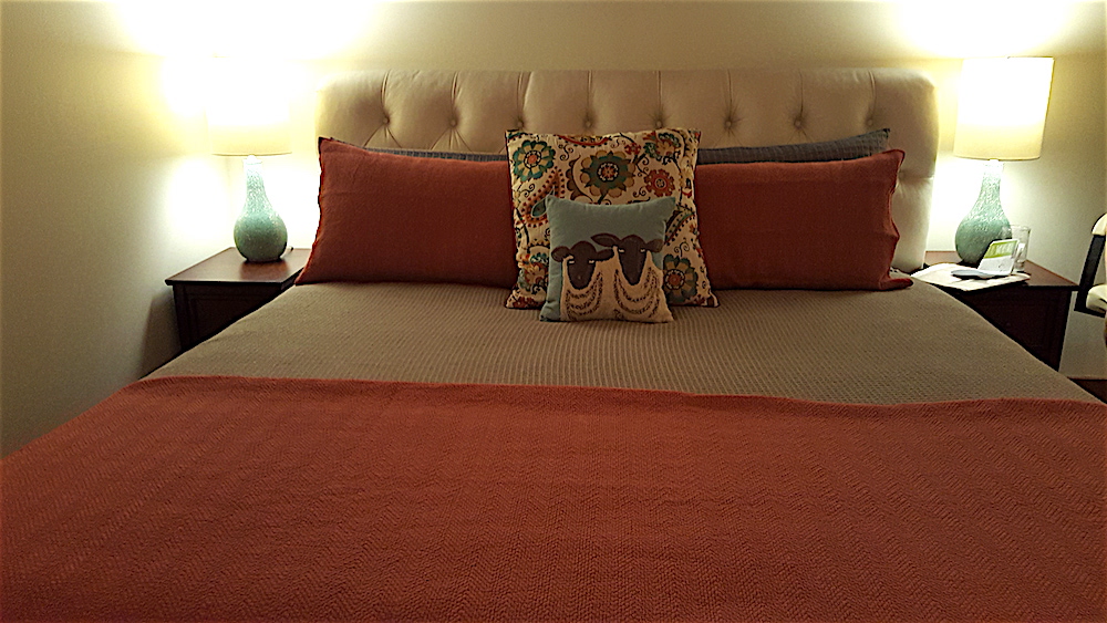 Angela's master bedroom. Sweet.