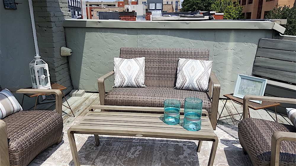 Bill and Gay recently completed decorating their rooftop.