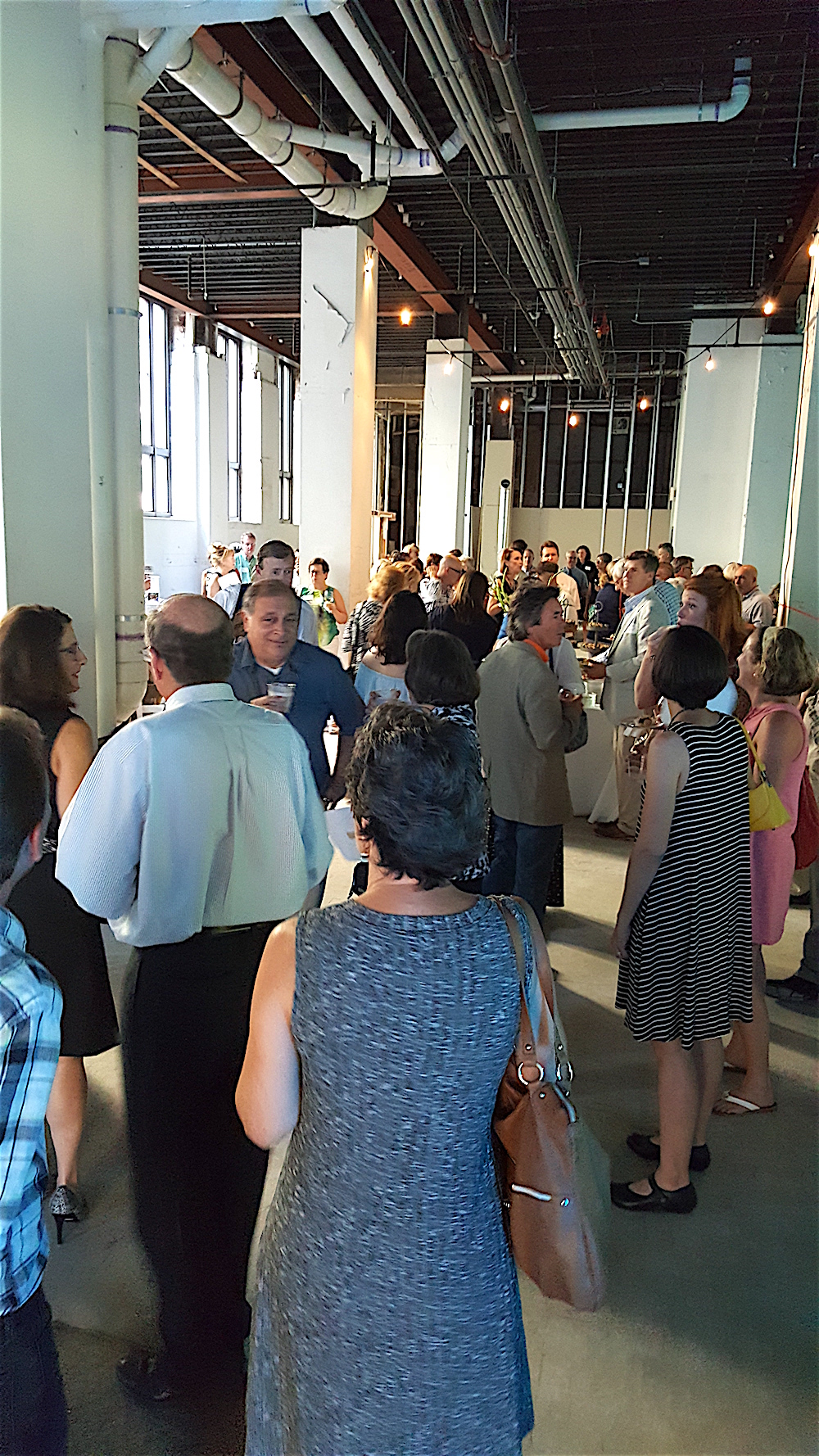 Partying on the ground floor of The Holston, soon to be home to Clinch River Brewing.