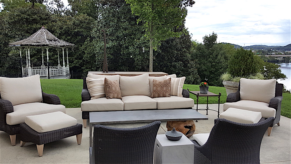 In this patio view, you can see the gazebo that Trotter said he was planning to get rid of until historian Jack Neely told him what a historic structure it is. Now he will restore it. (Good job, Jack!)
