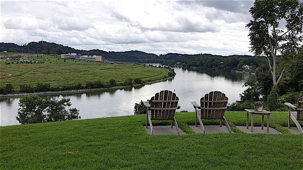 Even though it was overcast, the view of the river was beautiful.