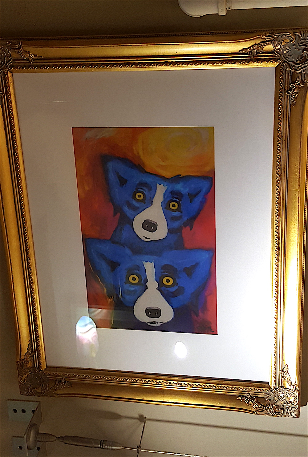 My favorite items of theirs are the 21 "Blue Dog" paintings they have. By Louisiana artist George Rodrigue, they gained worldwide acclaim in the 1990s. Rodrigue died in 2013.