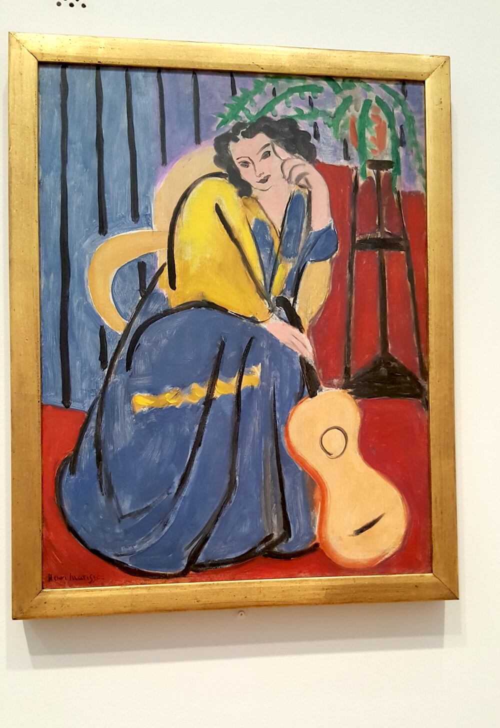 We saw this very nice Henri Matisse called Girl in Yellow and Blue with a Guitar from 1939. (The titles weren't very catchy, were they?)