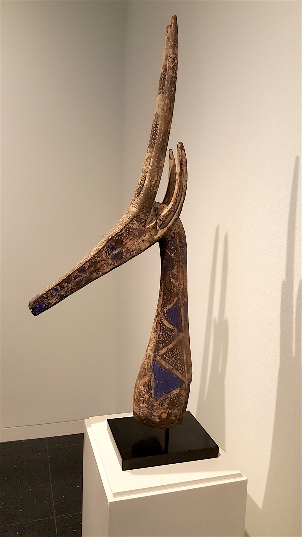This headdress titled "Adone" from the 1920s was owned by Elizabeth "Bobsy" Goodspeed, a significant tastemaker of the city of Chicago who also was president of the Arts Club of Chicago from 1932 to 1940.