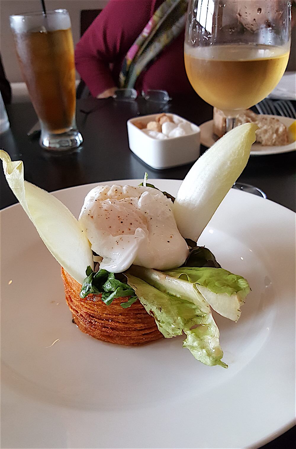 One of the best salads I've ever had was at Blackbird at lunch. It consisted of endive, dijon and pancetta in a crispy potato nest topped with a poached egg. Unbelievably creamy and full of flavor on top of the crunchy potatoes.