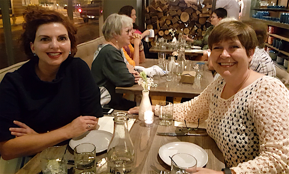 Deborah Franklin, left, with Kim Trent.