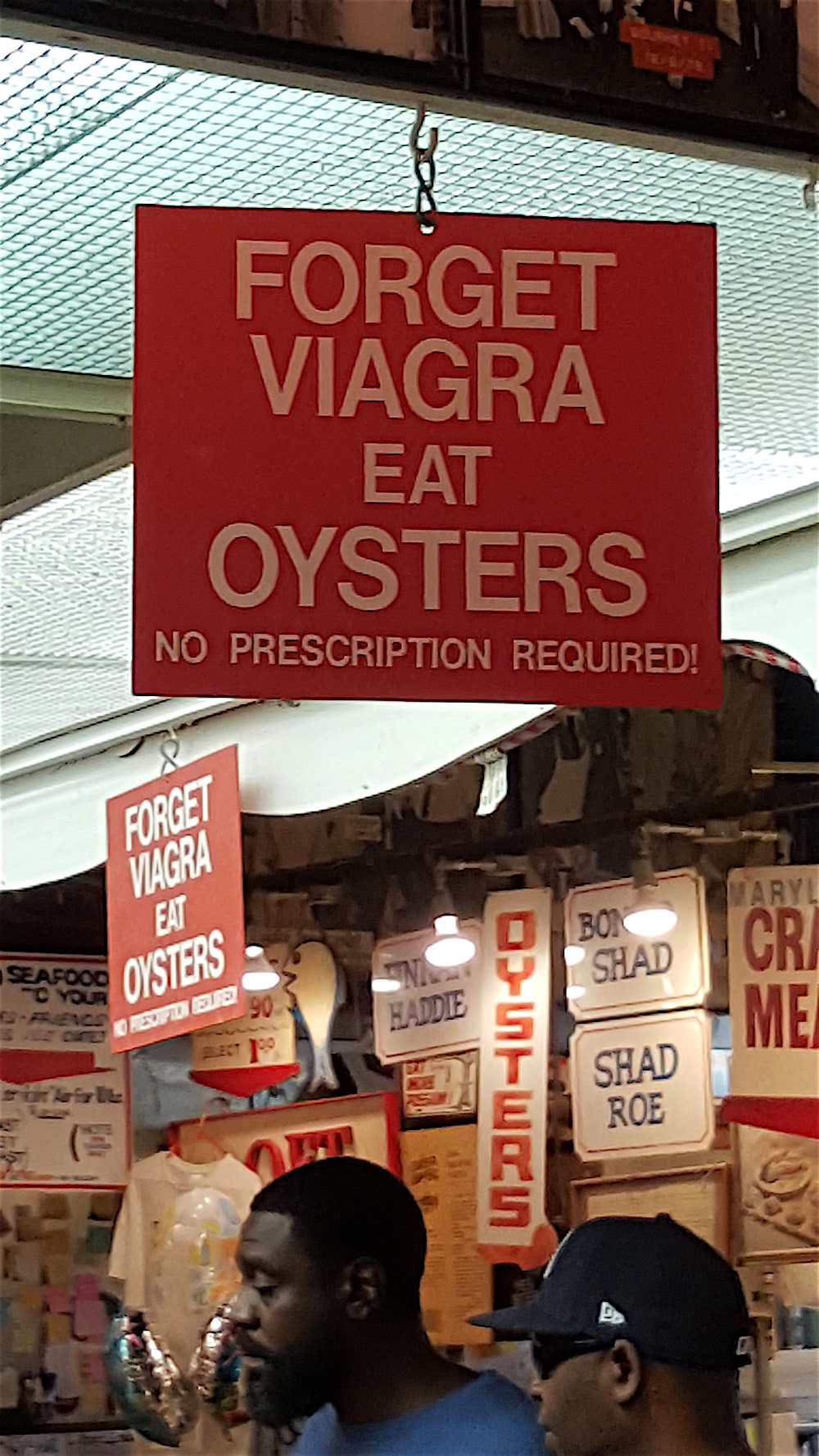 Haha. They also have an oyster bar.
