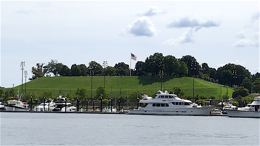 We passed lovely green Federal Hill, a community park.