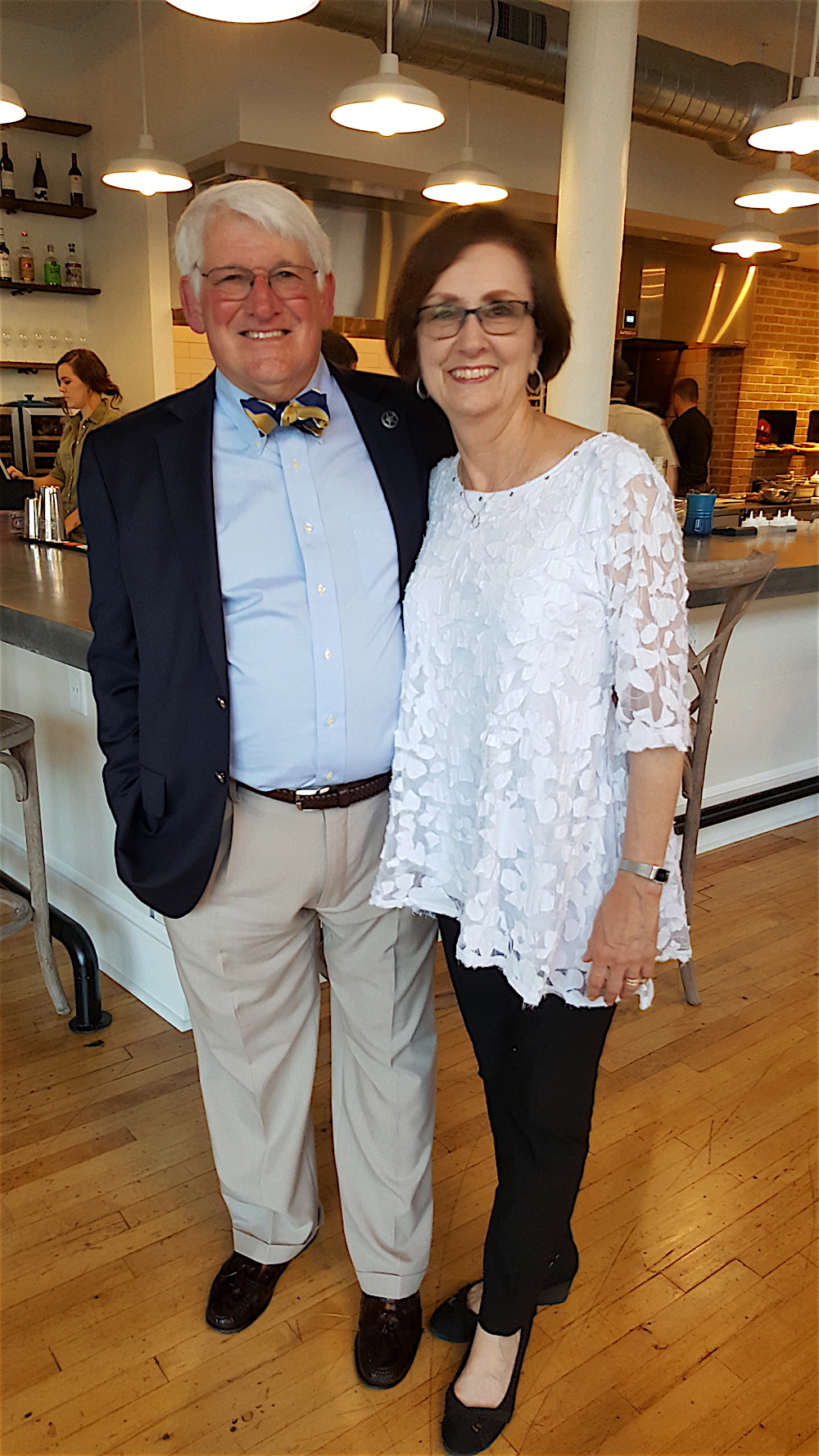 Chef Lenn's proud parents, Jerry and Emily Lenn, were there last night.