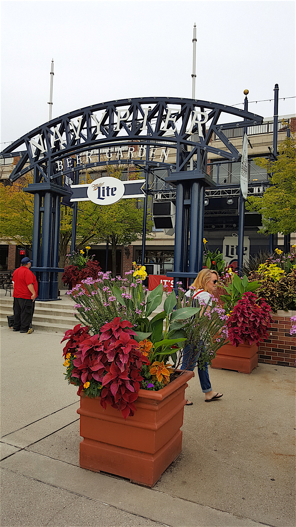 The Navy Pier Beer Garden featured Moxley Carmichael's beer of choice!