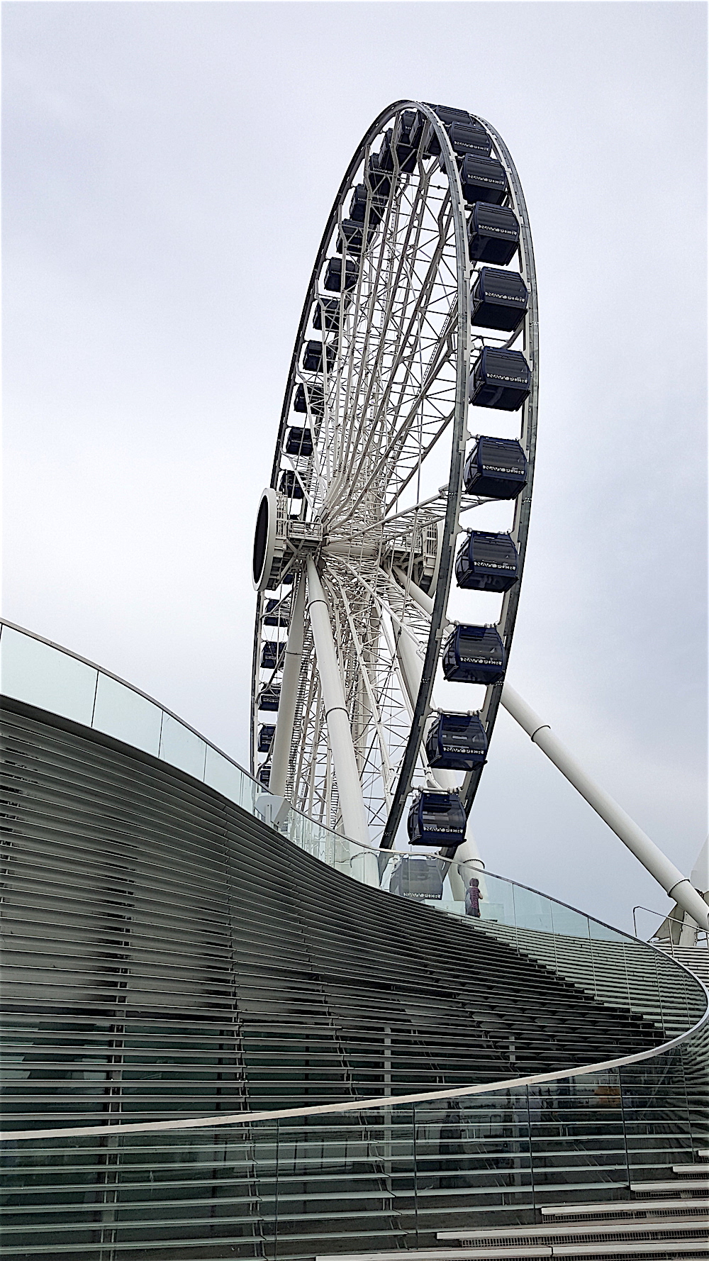 There's a giant Ferris wheel in both places.