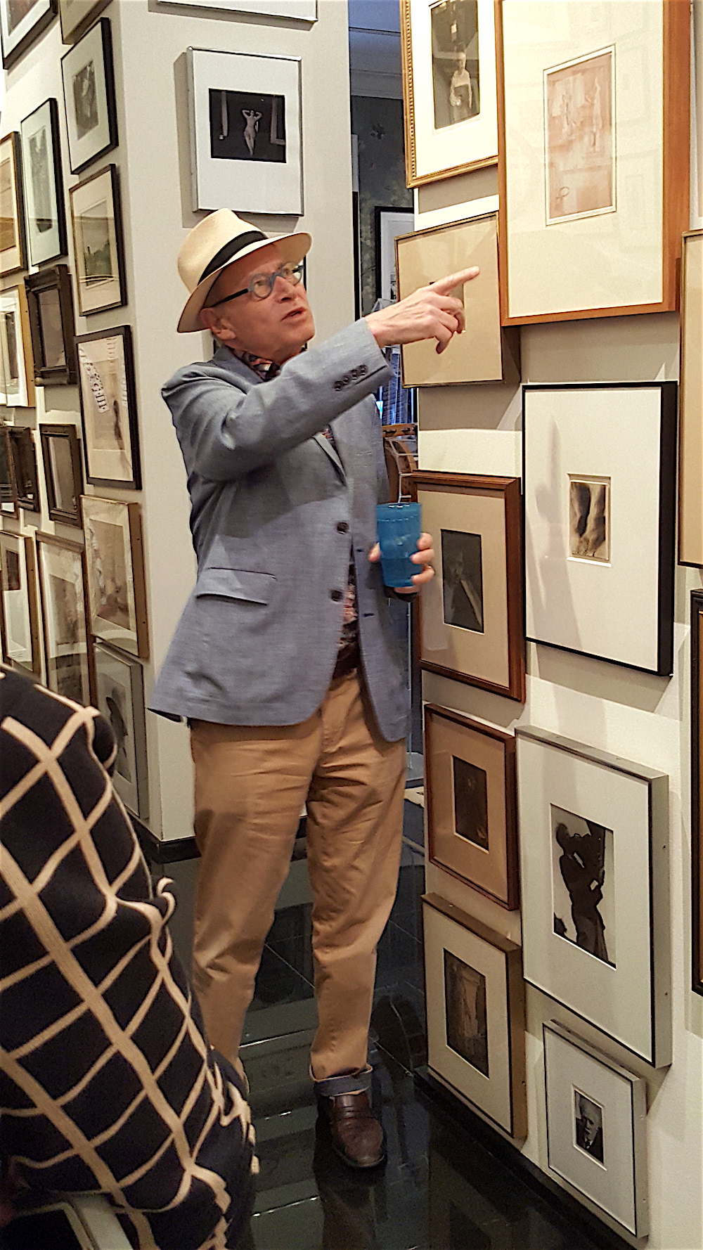 Richard Sandor explaining that each portion of the collection has a story. Things are grouped together for a reason.