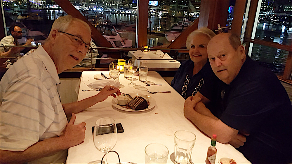 Everyone LOVED the 8-layer cake with Amaretto ice cream for dessert.