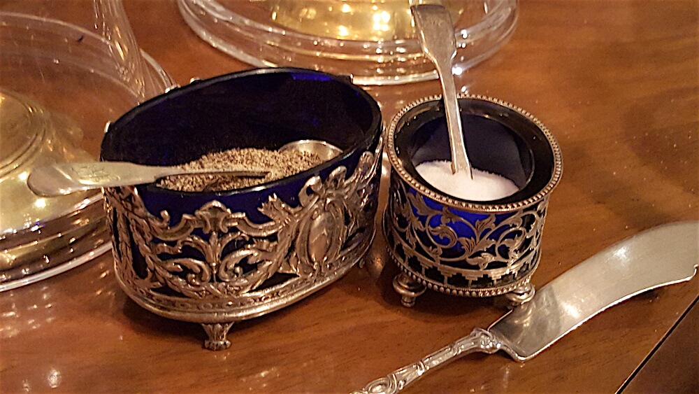 Even the salt and pepper servers were gorgeous.