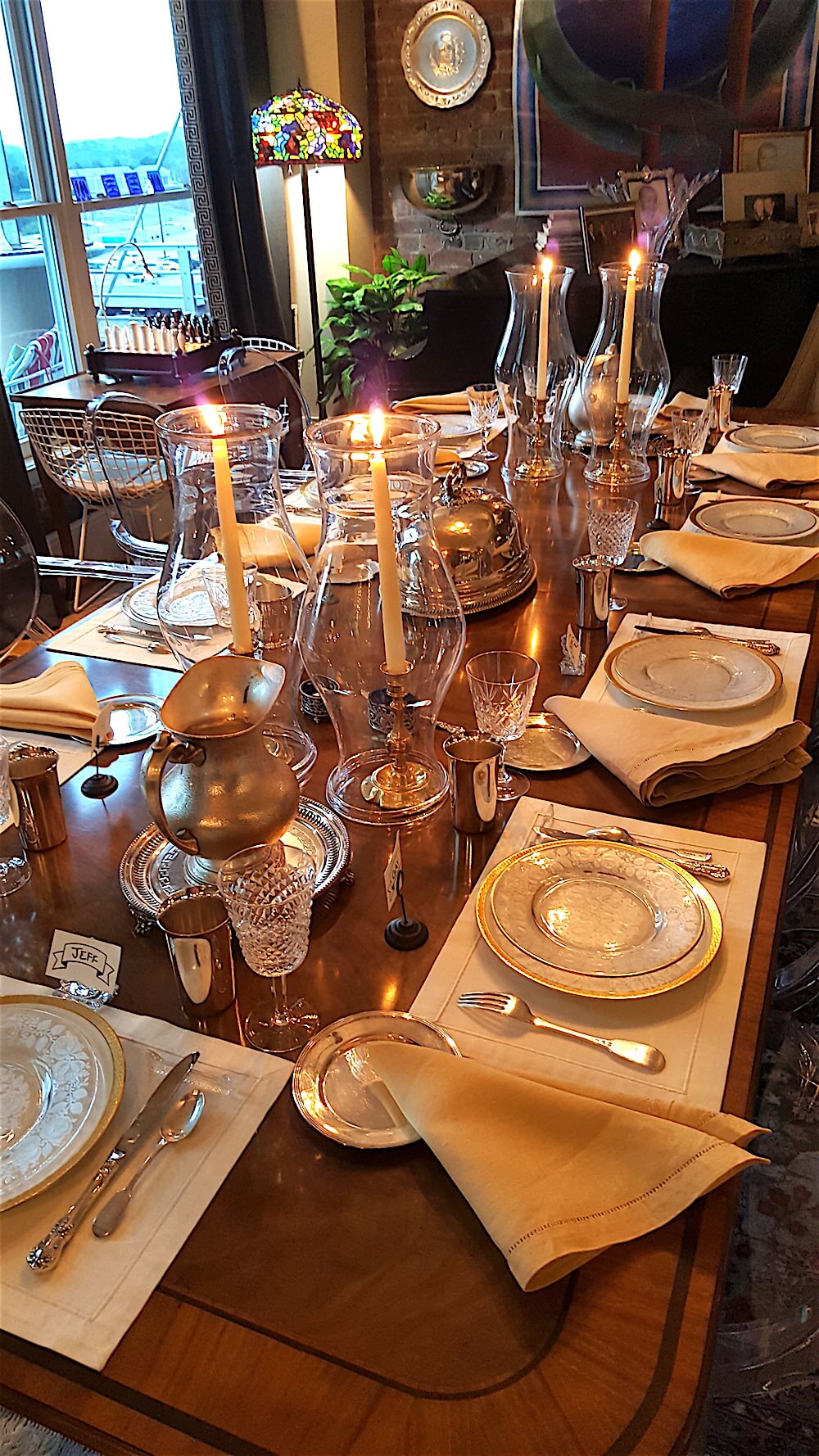 The table was lovely.