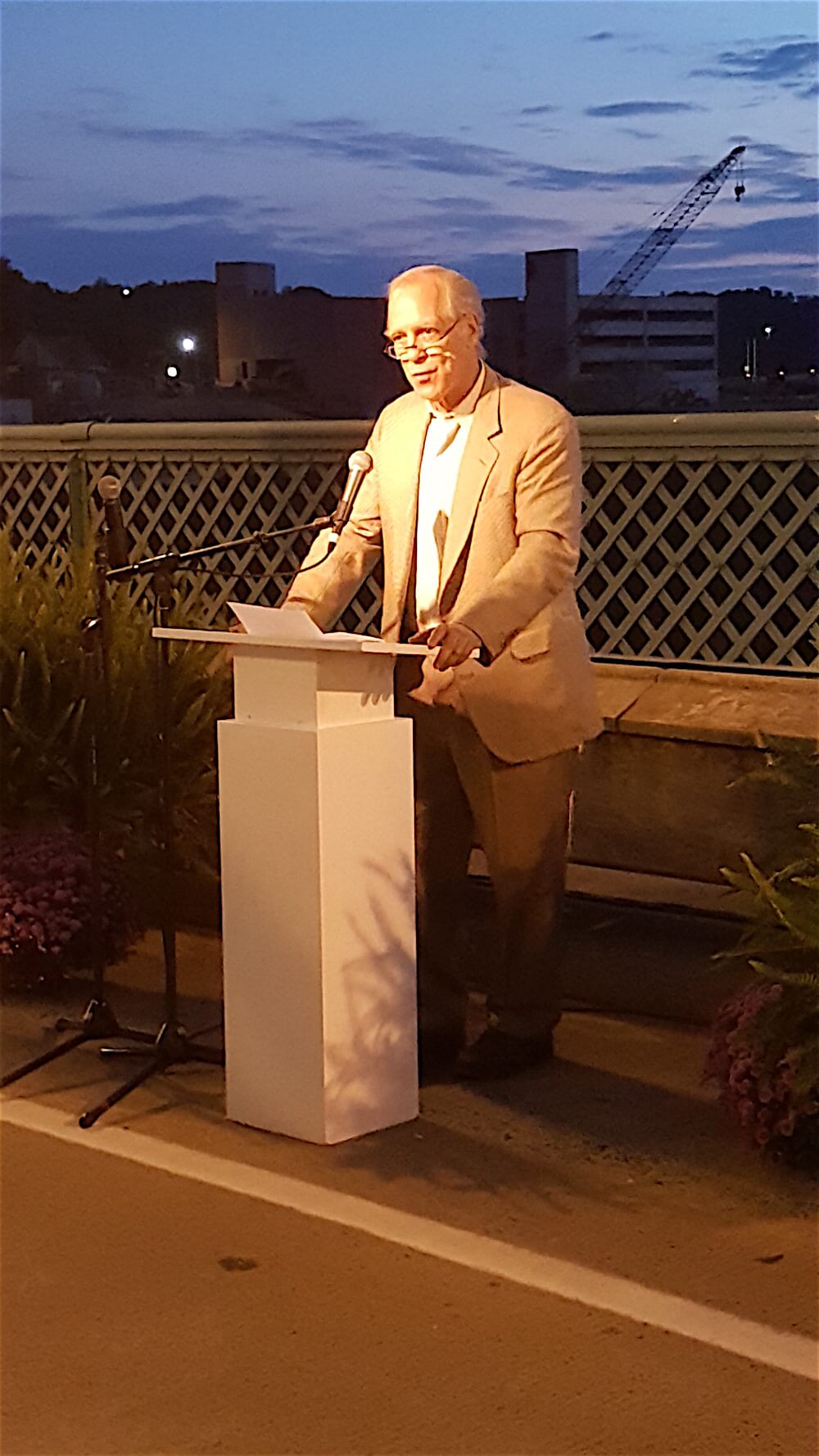 Caesar Stair, chairman of the board of the Arts and Culture Alliance made a few remarks.