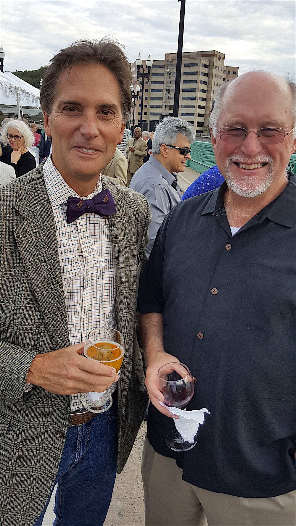 City Councilman George Wallace, left, and Laurens Tullock.