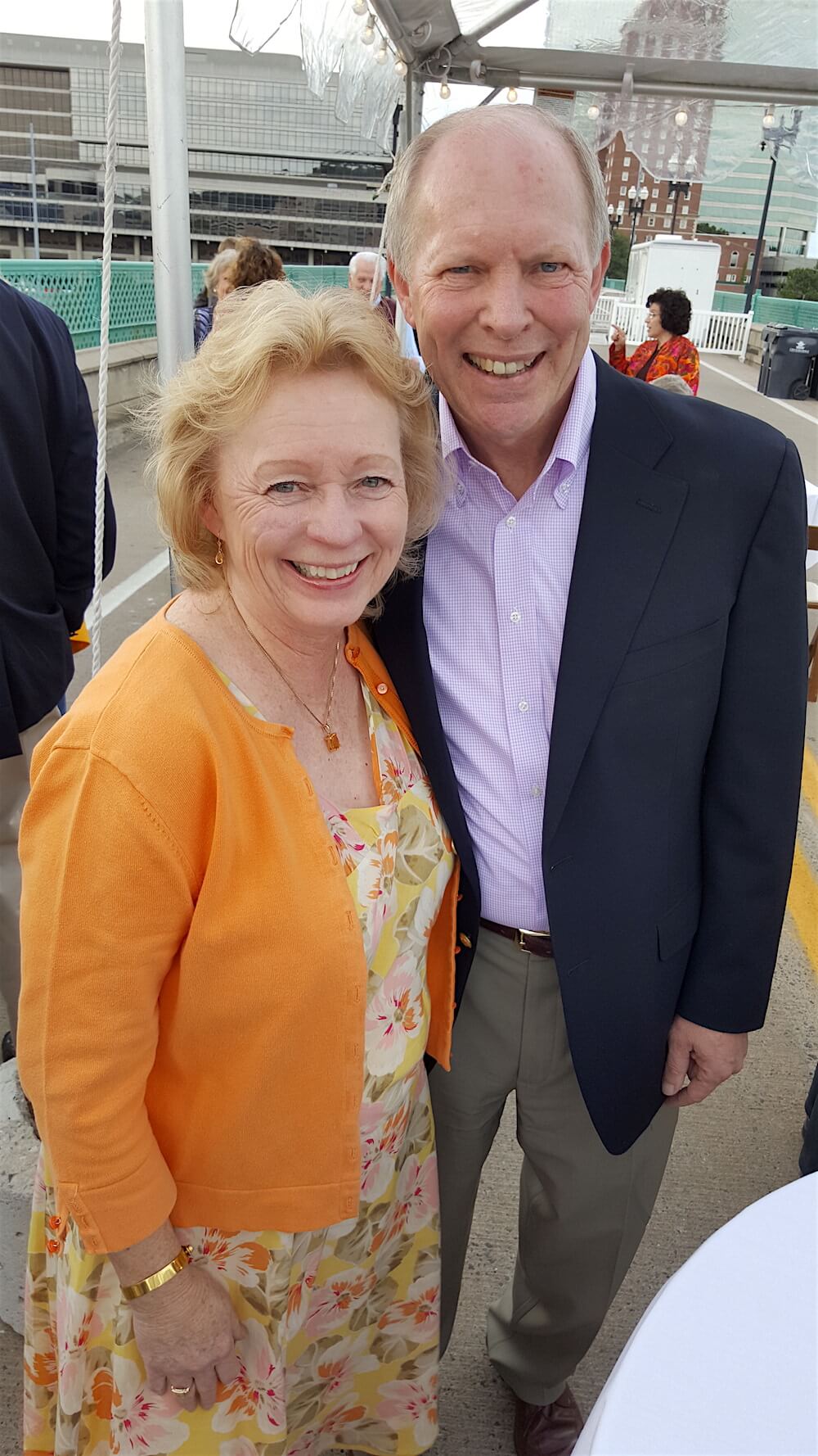 Federal Judge Pam Reeves and her husband, city law director, Charles Swanson.