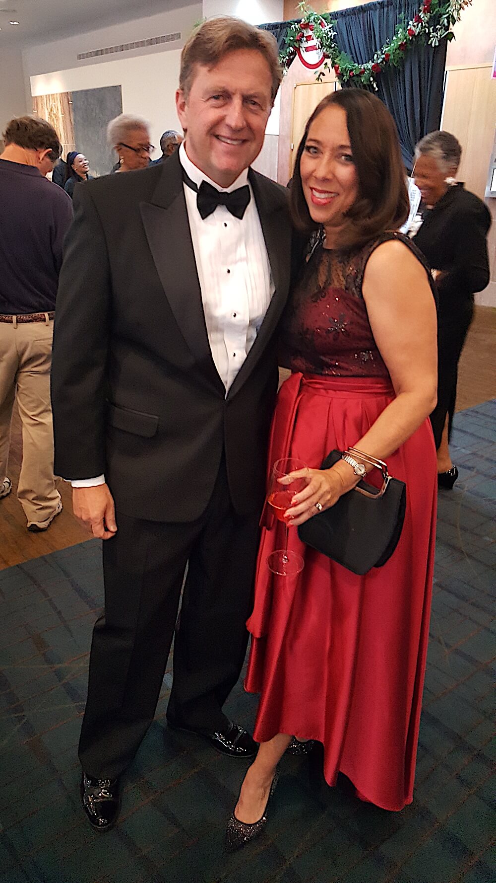 Al Pirie, chair of the Knoxville Area Urban League board of directors and board member Gwen McKenzie at the reception which opened the event.