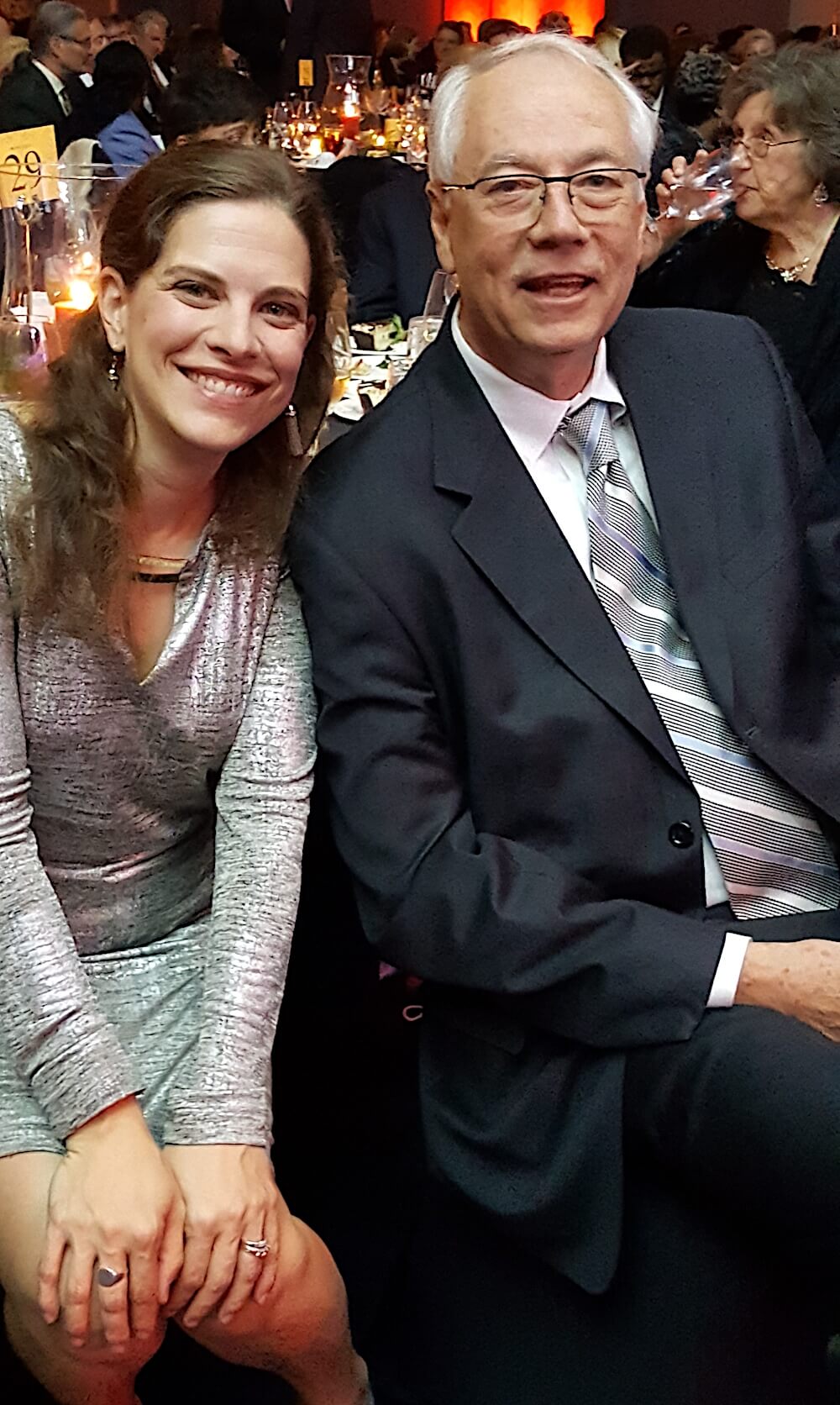 Alan Carmichael with Emily Campen. She's married to City Councilman Mark Campen and is the proprietor of the Flower Pot, one of our favorite florists. They have great customer service.