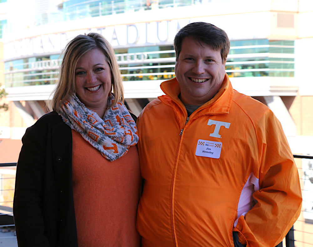 Danielle and Jim Hemsley. (Photo by Pam Rhoades)