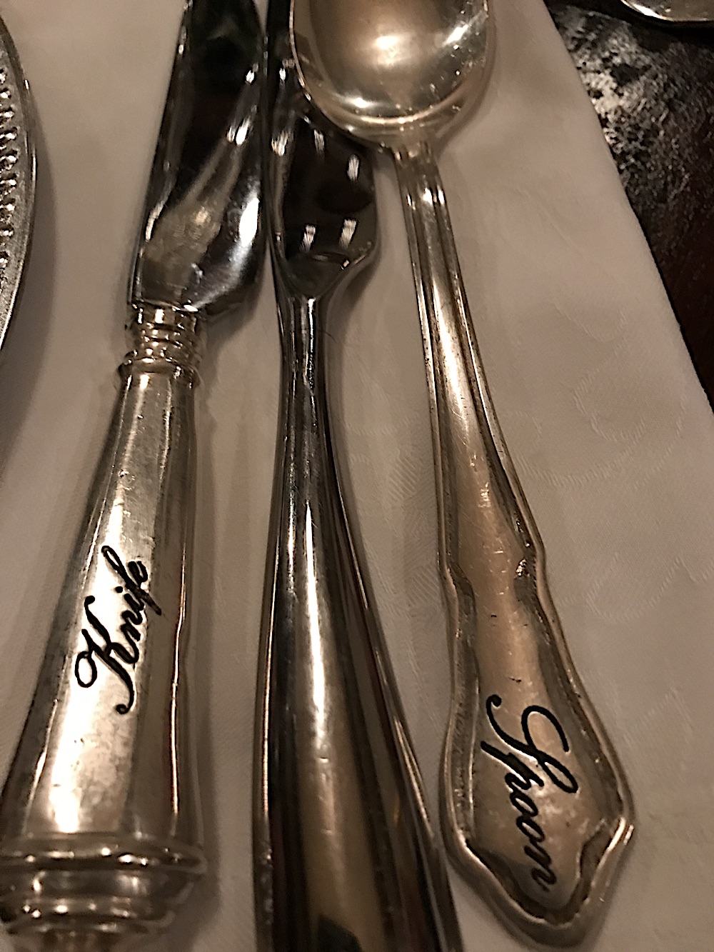 Interesting silverware.