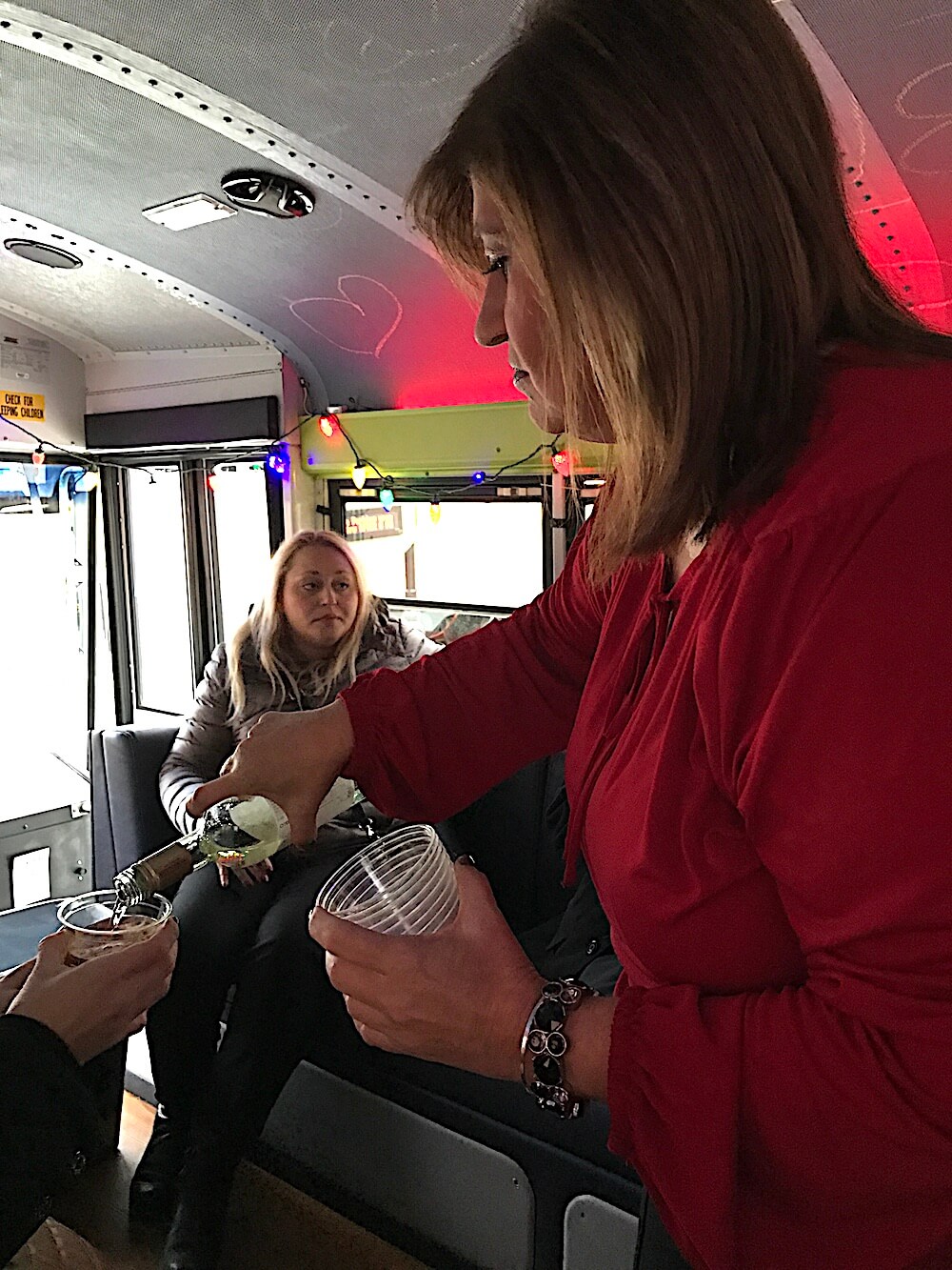 CFO Shaun Fulco poured the liquid refreshments.