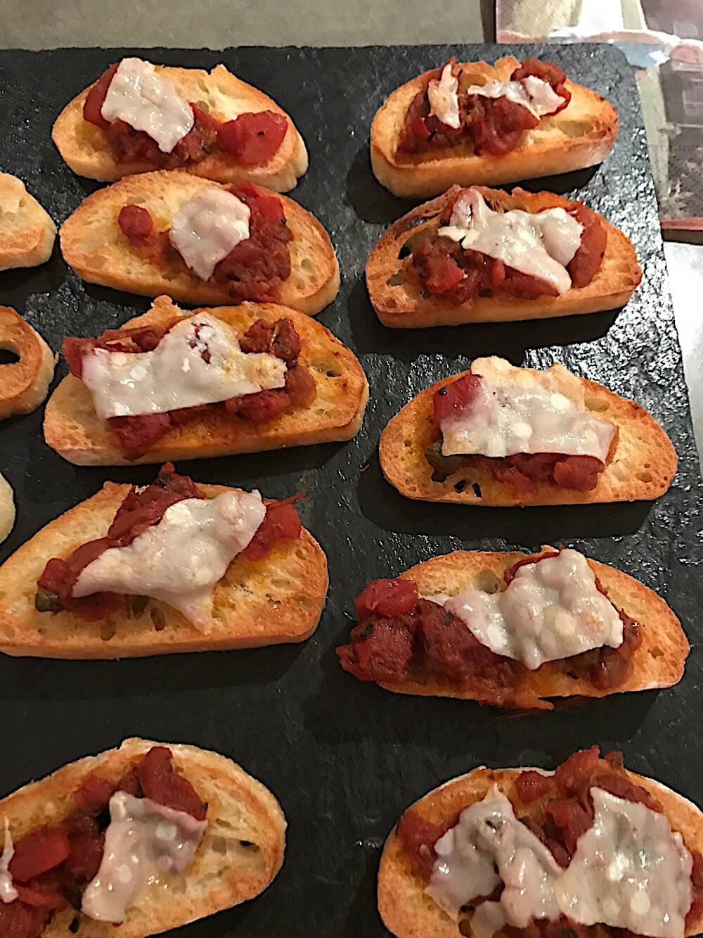 Gay helped me buy passing around the bruschetta.