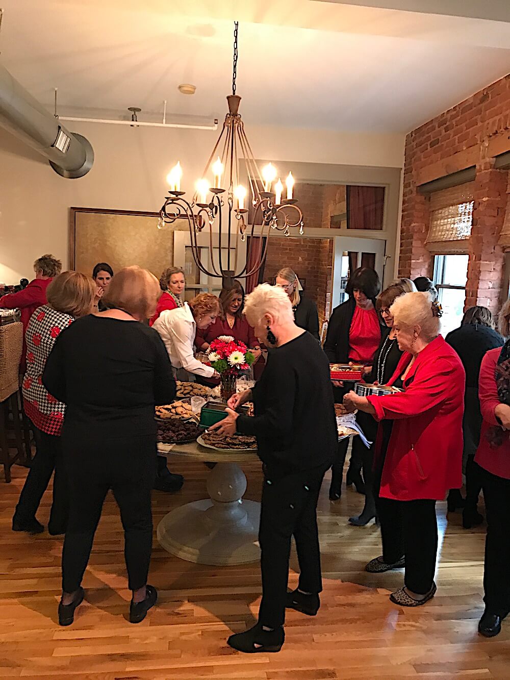 A frenzy of cookie grabbing.
