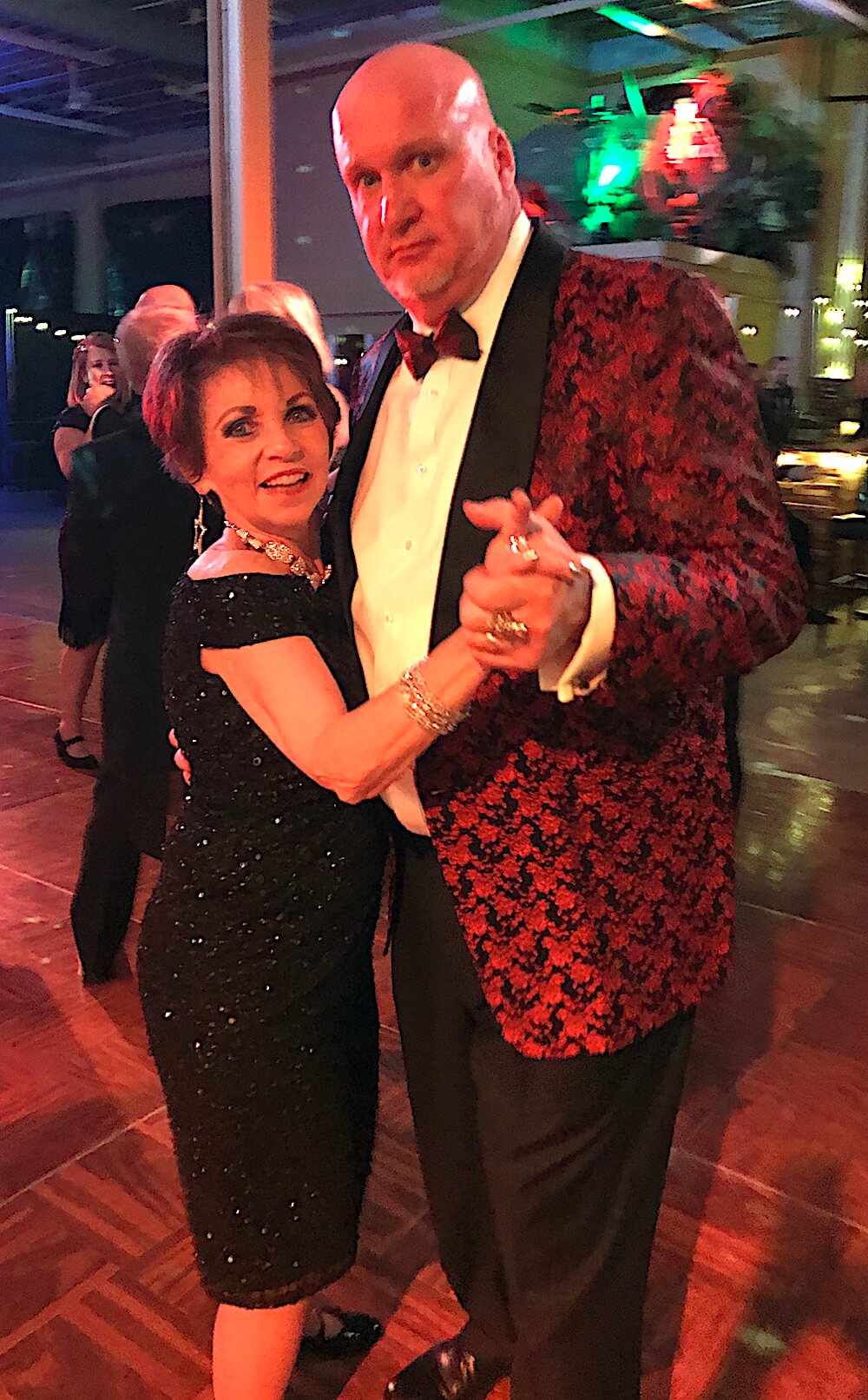 Bette dancing with her son, Benton.