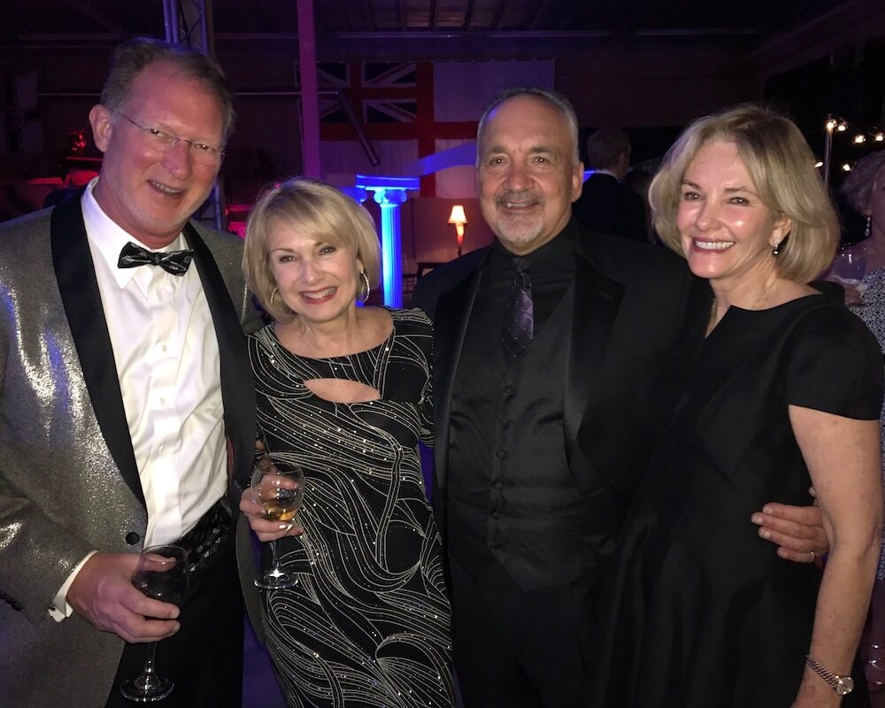 Joe and Leslie Taylor, left, with Dean Bob Rider of the UT College of Education, Health and Human Sciences, and Kay Clayton.
