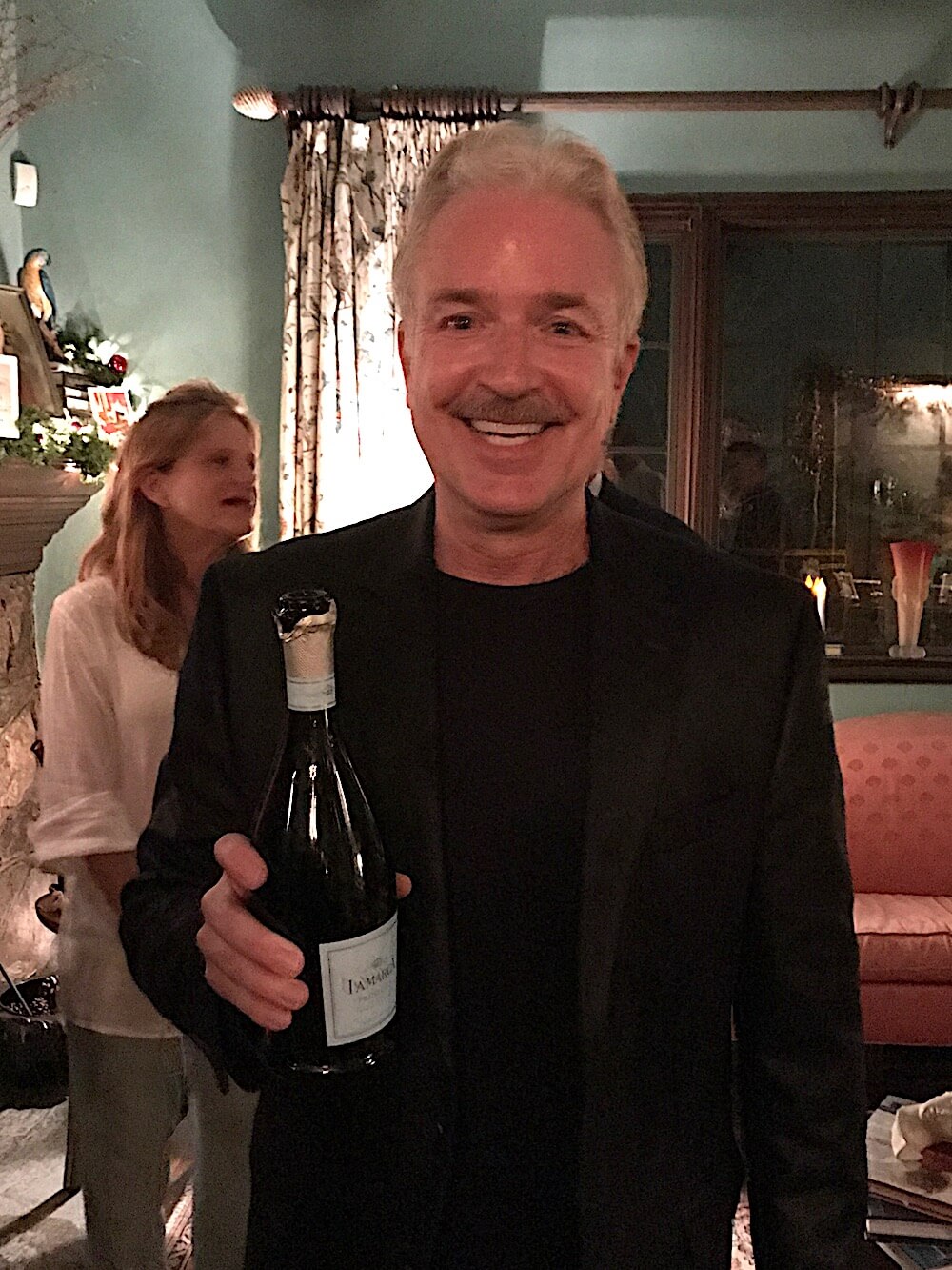 Dr. Steven Smith, a co-chair of the upcoming Clarence Brown Theatre Gala, welcomed guests with a splash of prosecco. Festive!
