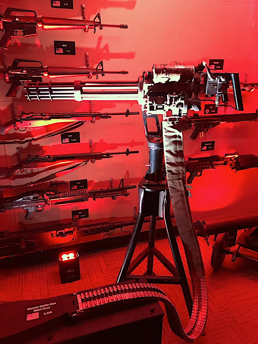 This machine gun shoots 5,000 bullets a minute. And each bullet costs 80 cents!