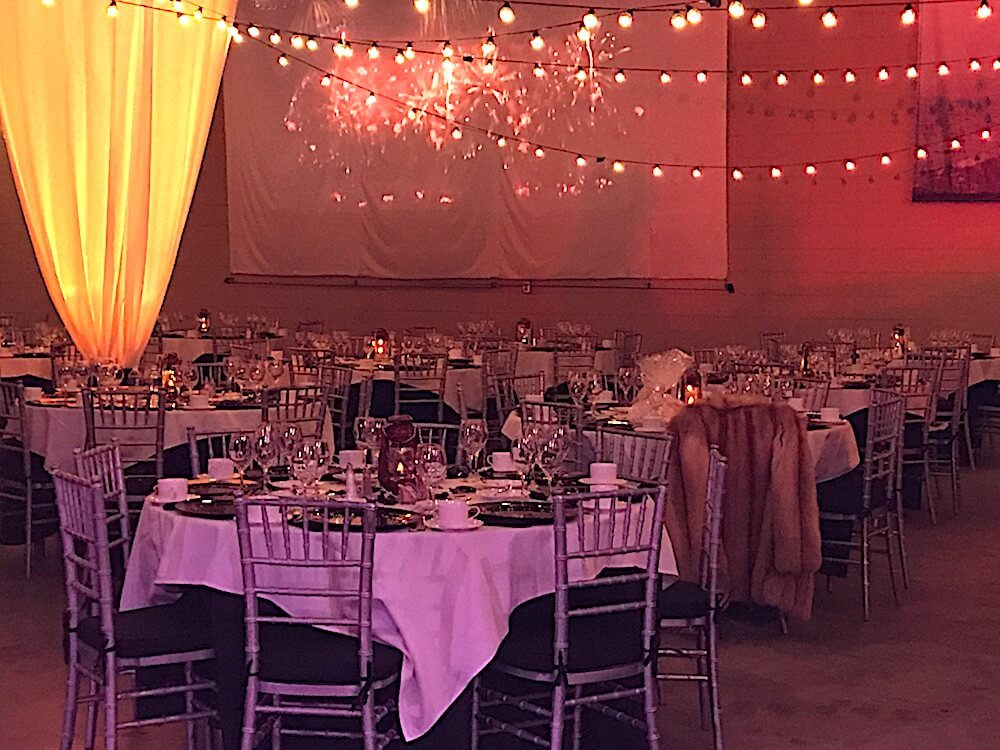 The set up for dinner.